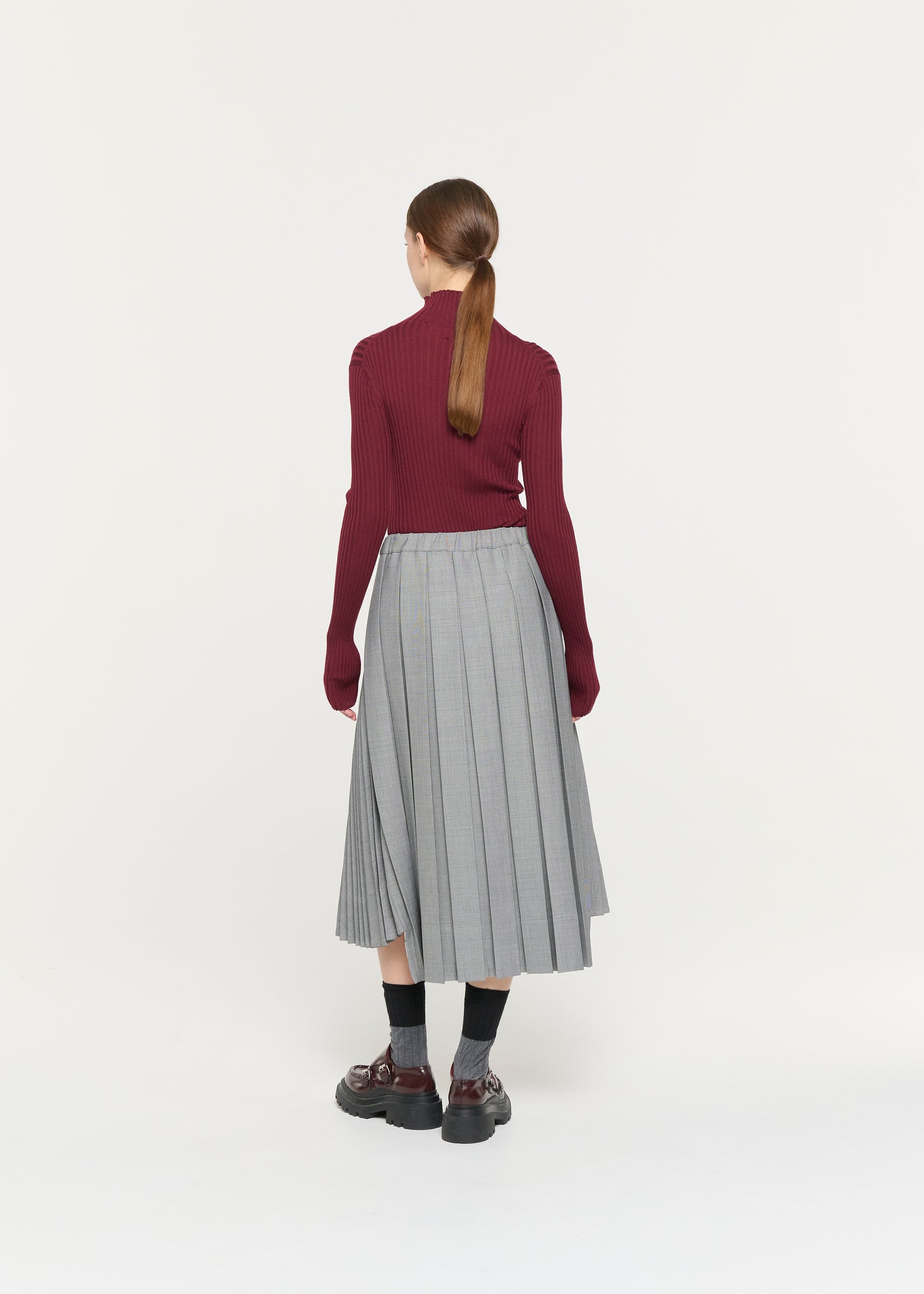 グリサイユ ジャケット プリーツスカート