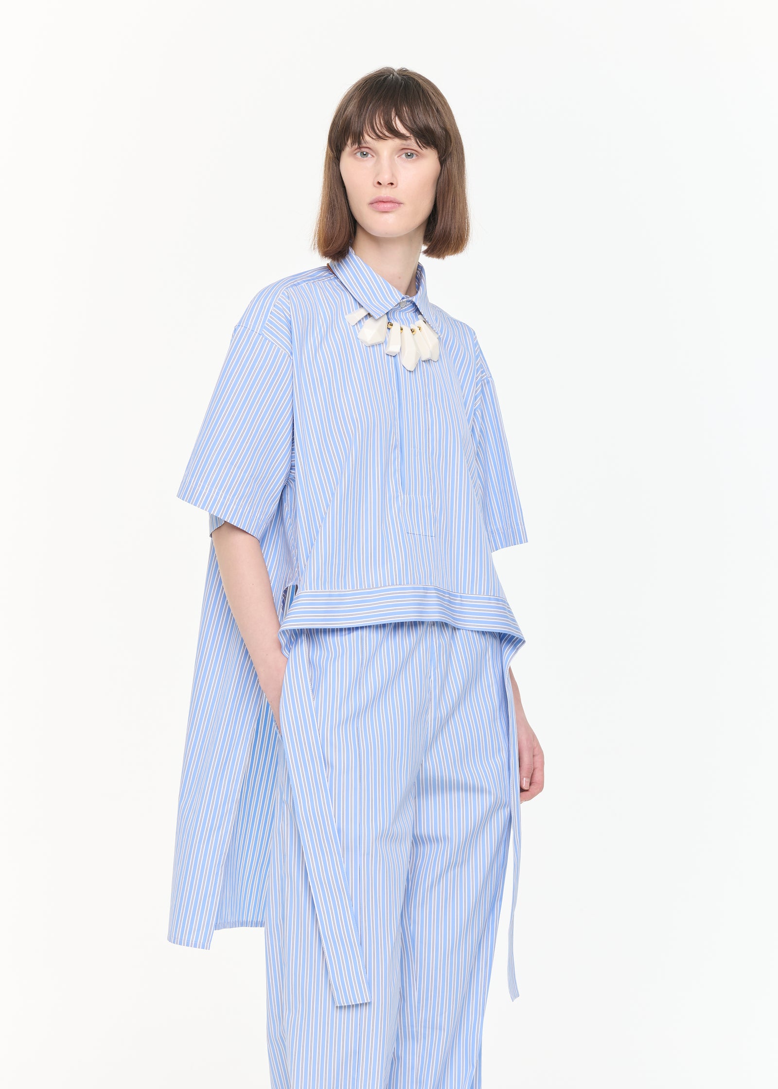 インターシャ ショートスリーブ ニット