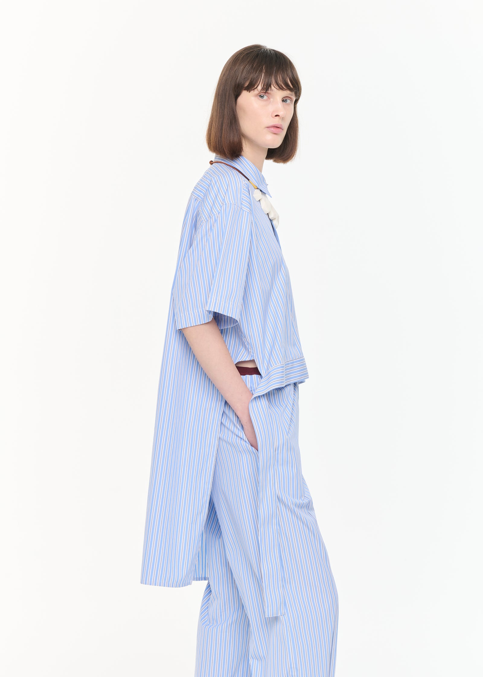 インターシャ ショートスリーブ ニット