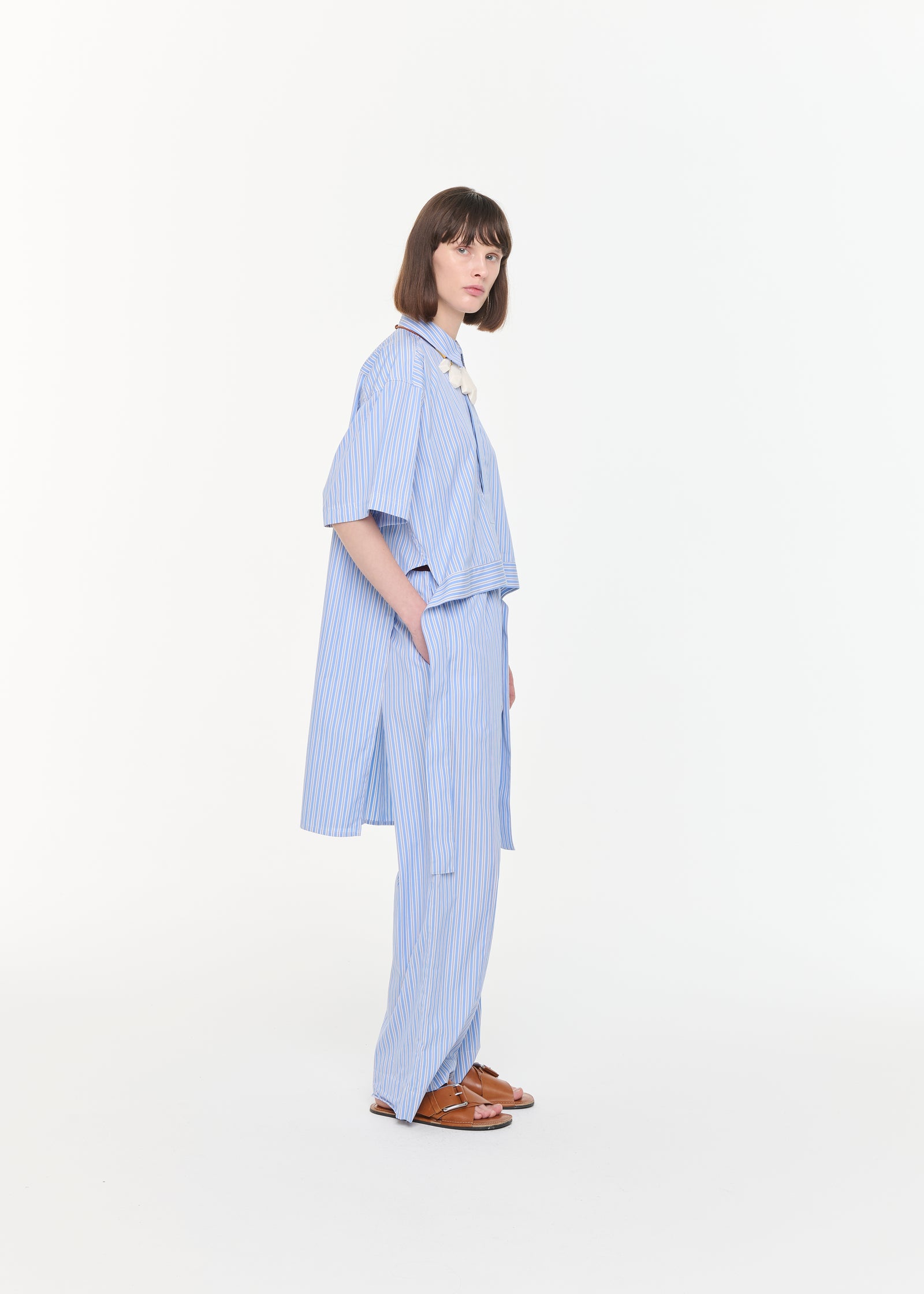 インターシャ ショートスリーブ ニット