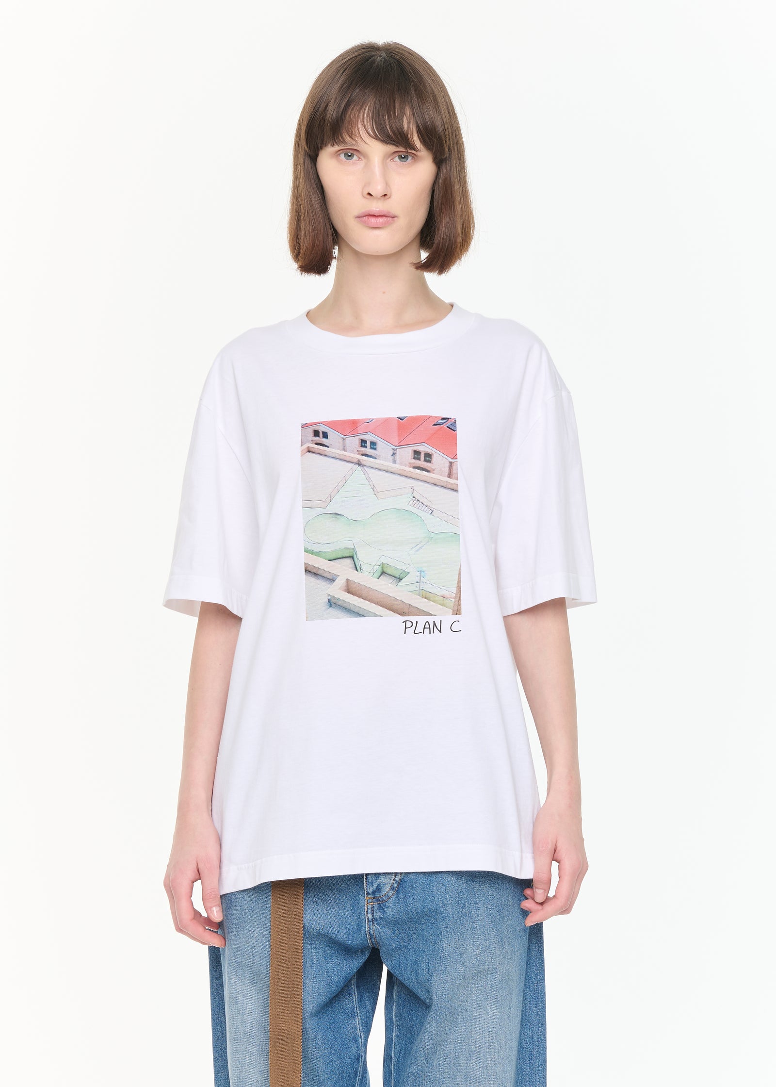 スケートプリントTシャツ