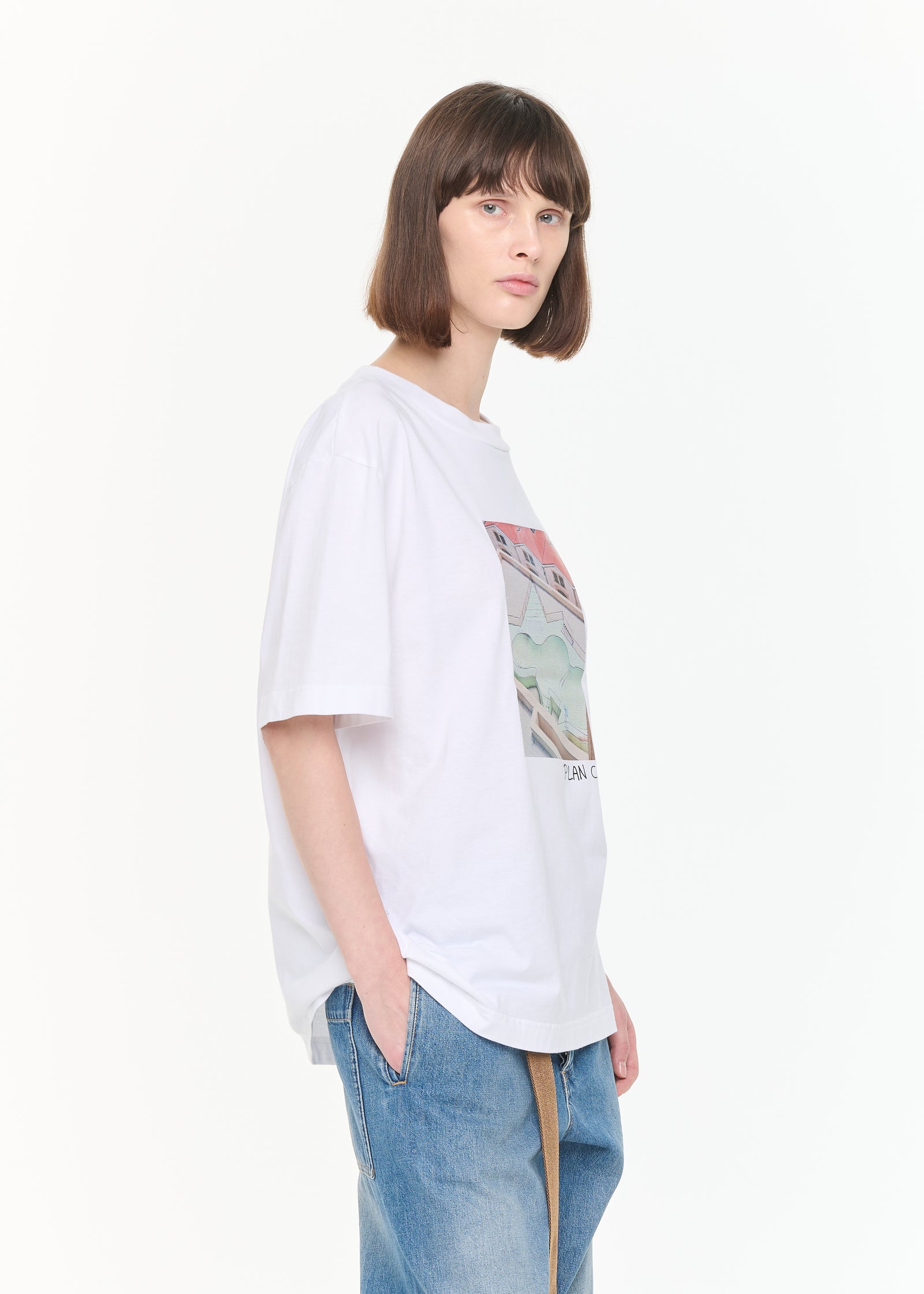 スケートプリントTシャツ