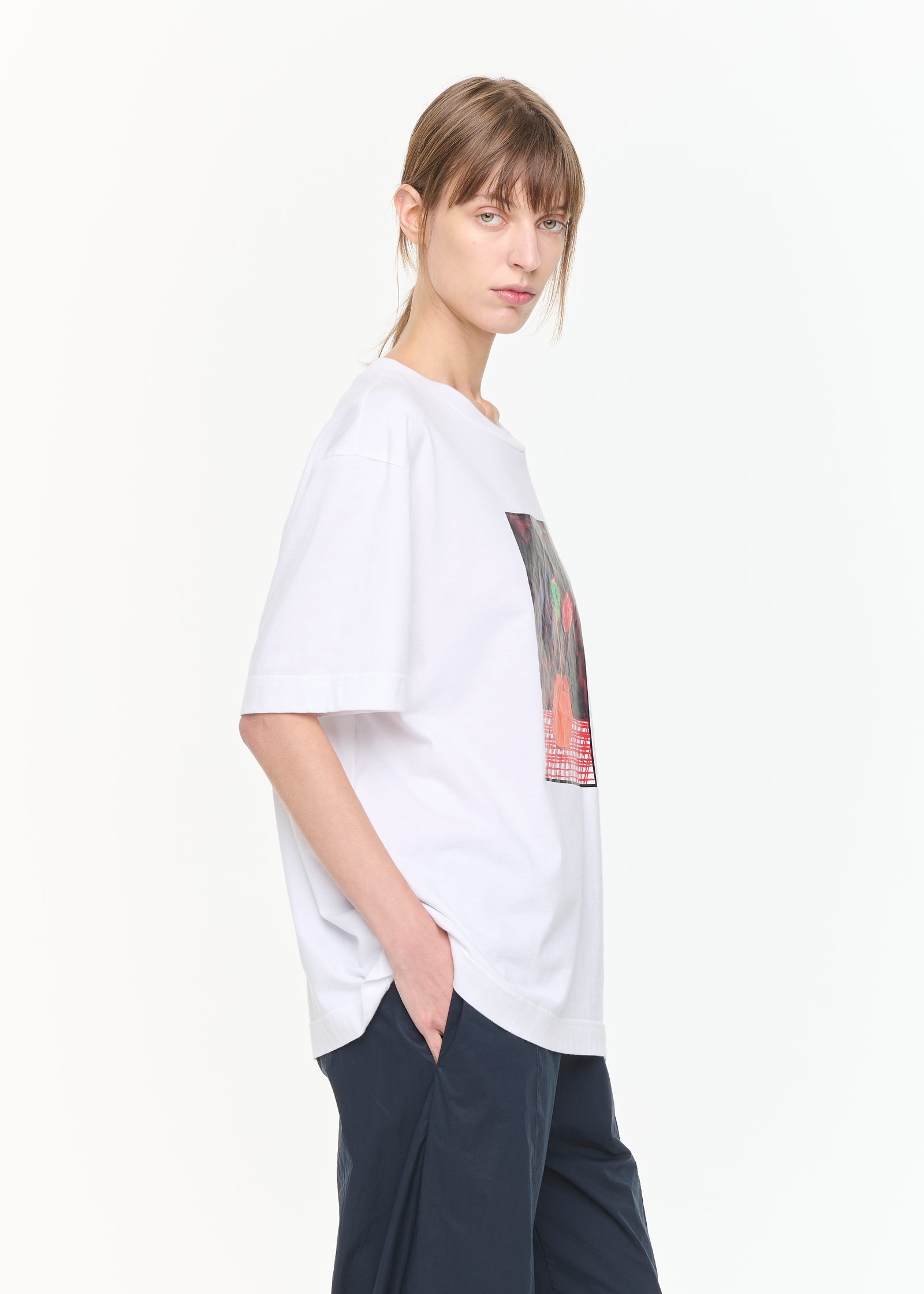 花瓶プリントTシャツ