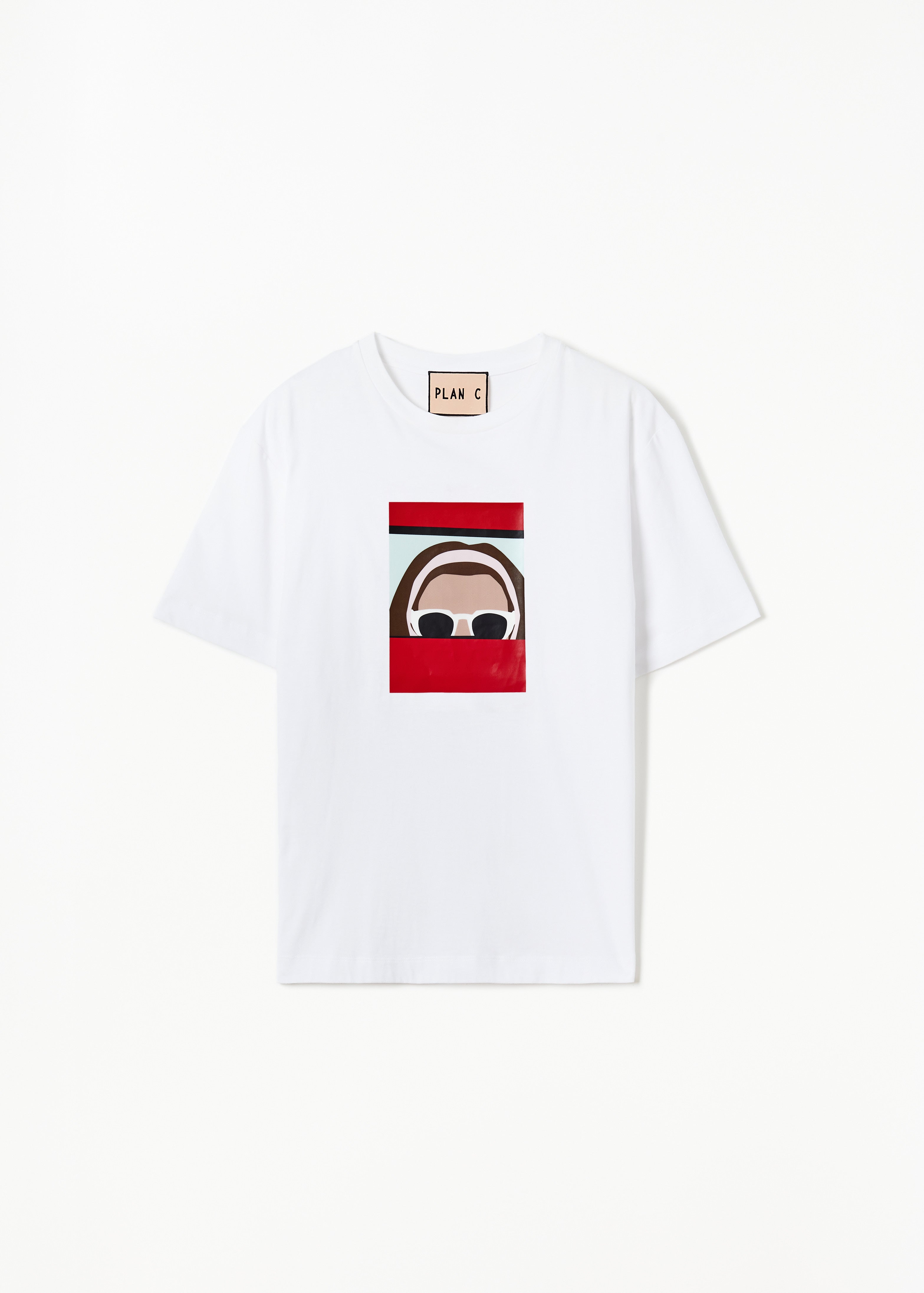 PLAN C プランシー カロリーナ セルフポート プリント Tシャツ セルフポートレートTシャツ