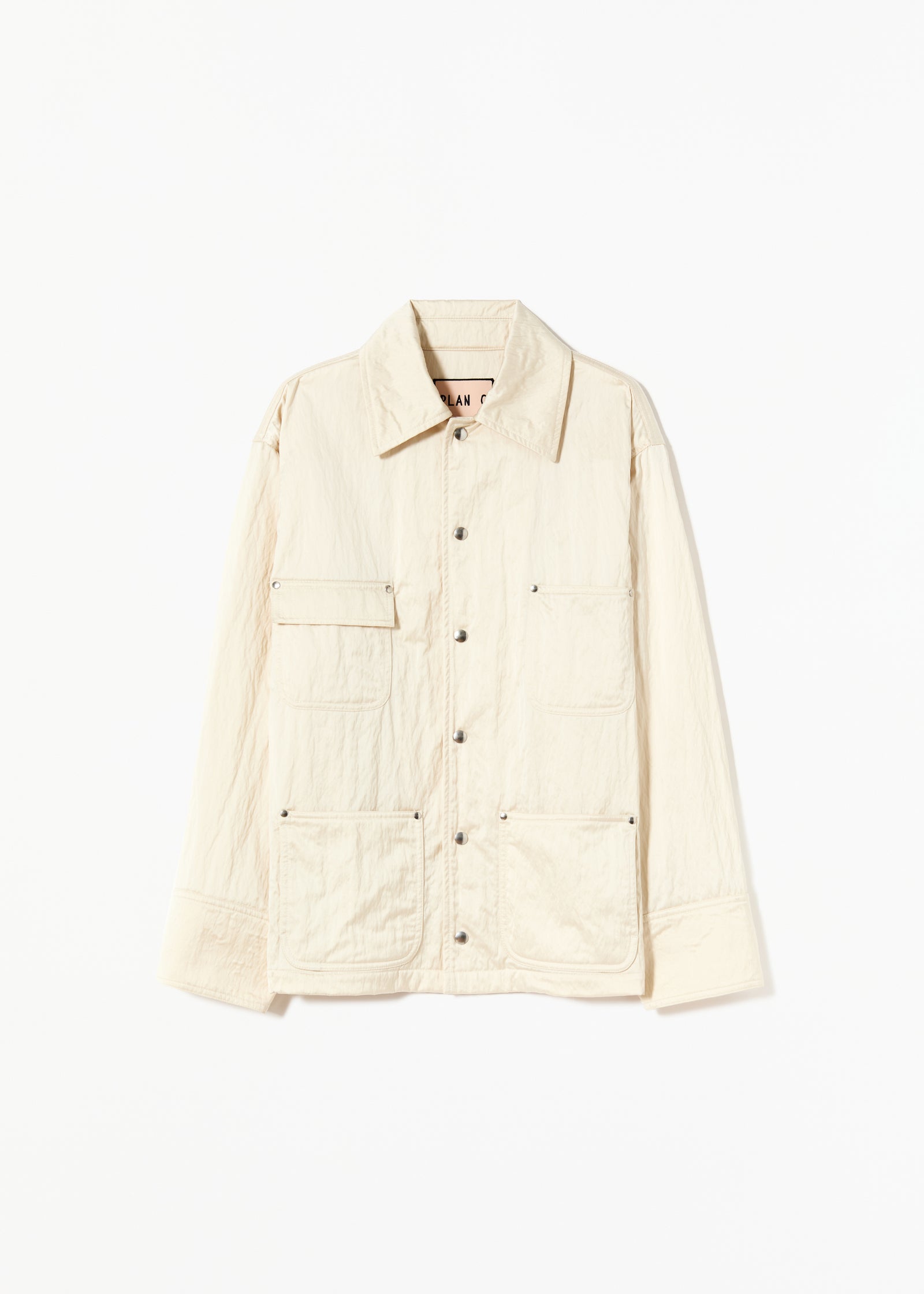 エッグホワイトナイロンジャケット