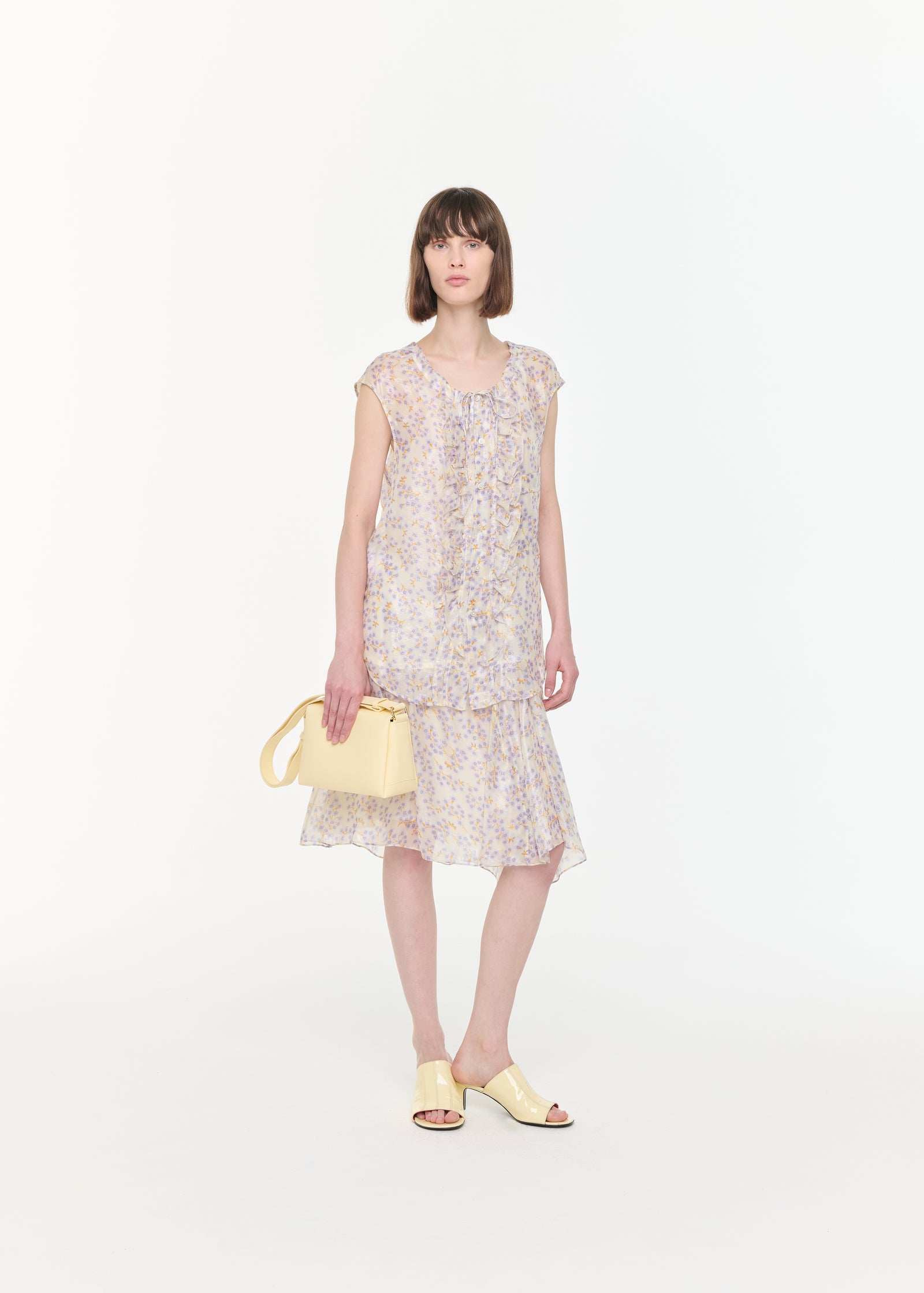 シルクシフォンスカート