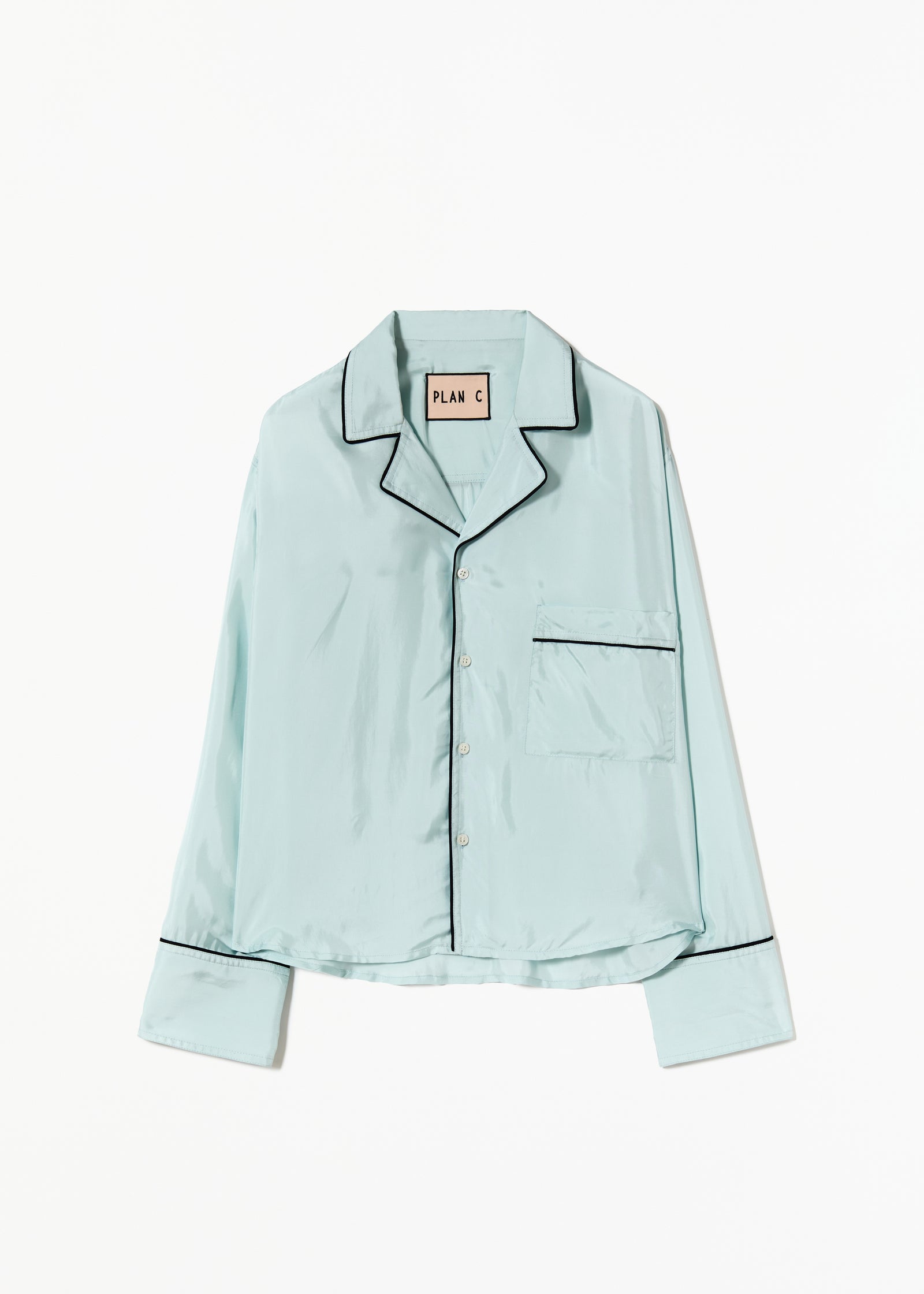 フルイドビスコースボクシーシャツ