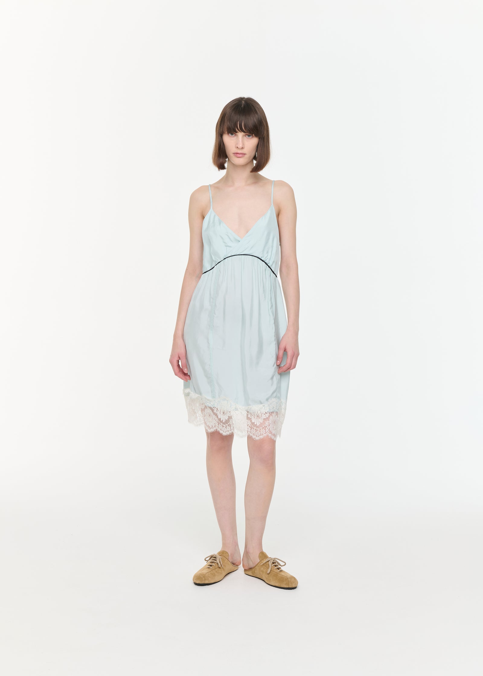 ミディライトビスコーススリップドレス