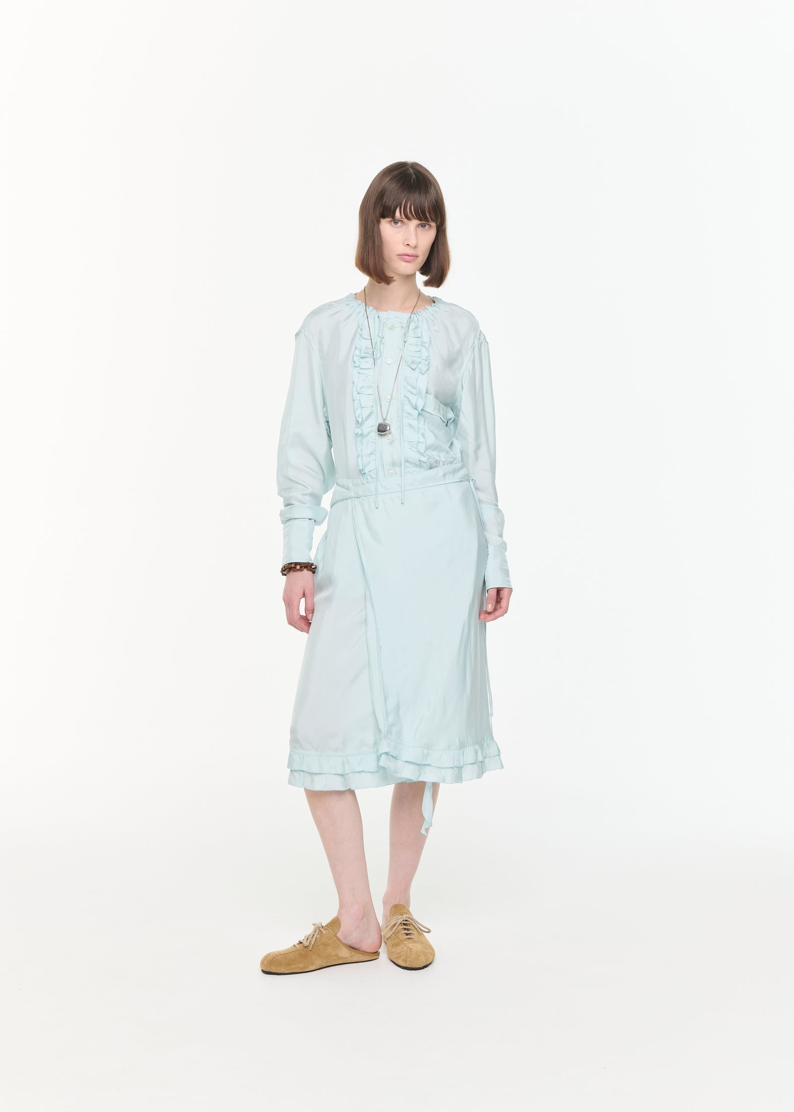 ライトビスコースアシンメトリースカート