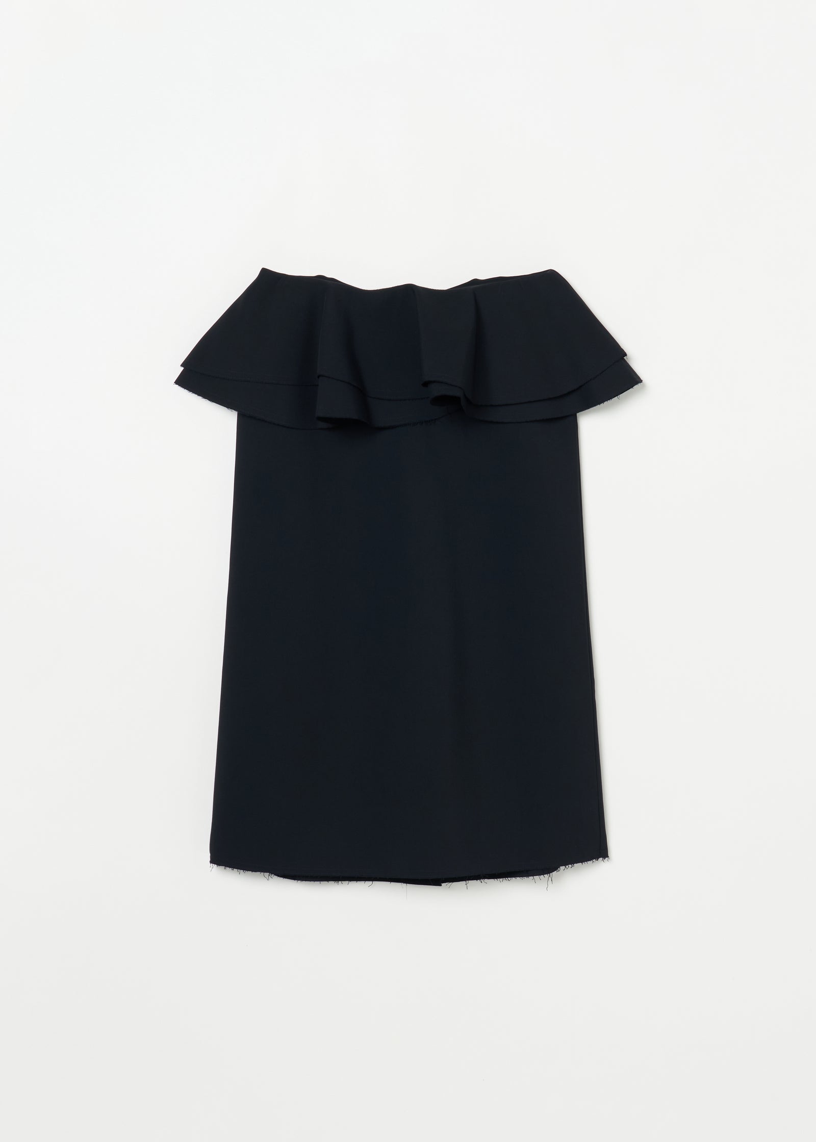 ビスコースフェイル　ウエストラッフルスカート