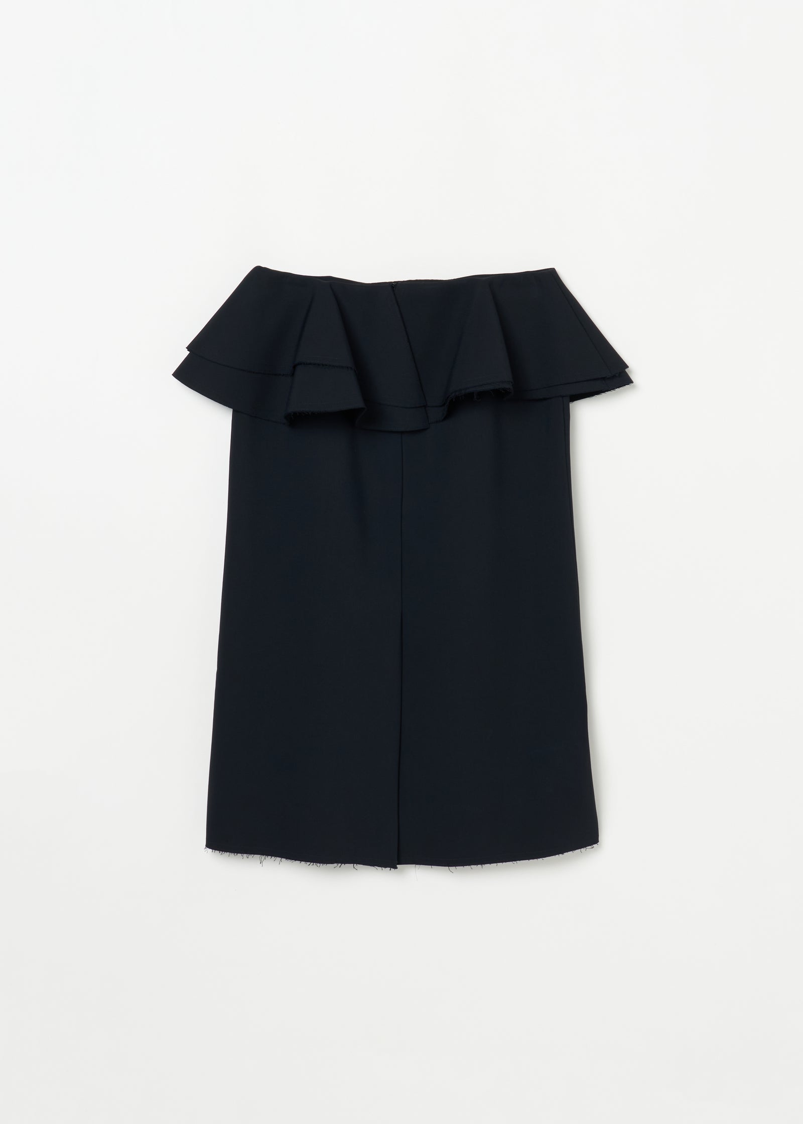 ビスコースフェイル　ウエストラッフルスカート