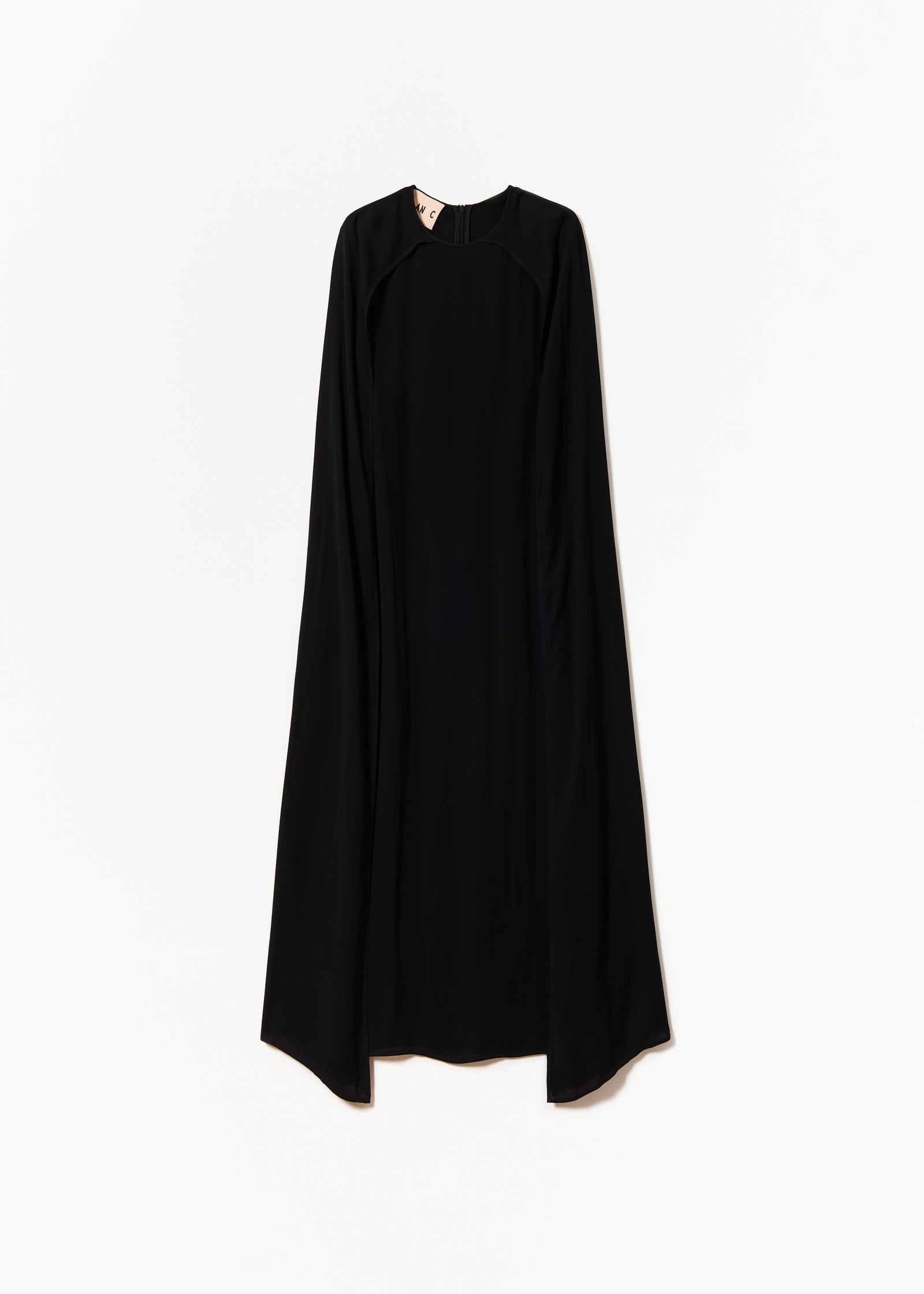 ビスコースジョーゼット ケープドレス