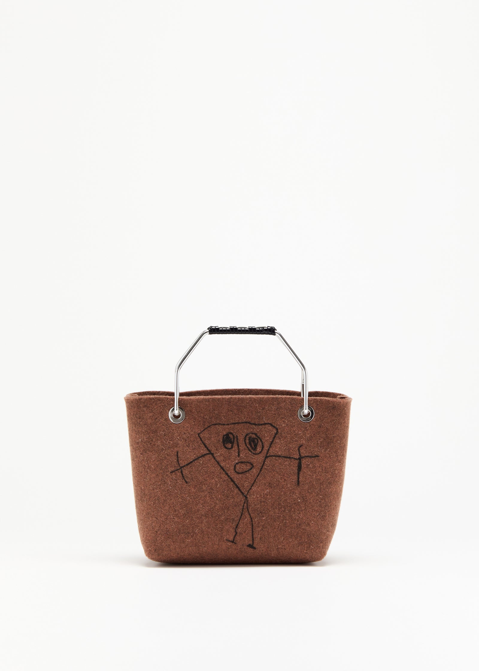 【10月下旬入荷】PILI AND BIANCA ウール フェルト ミニショッパーバッグ