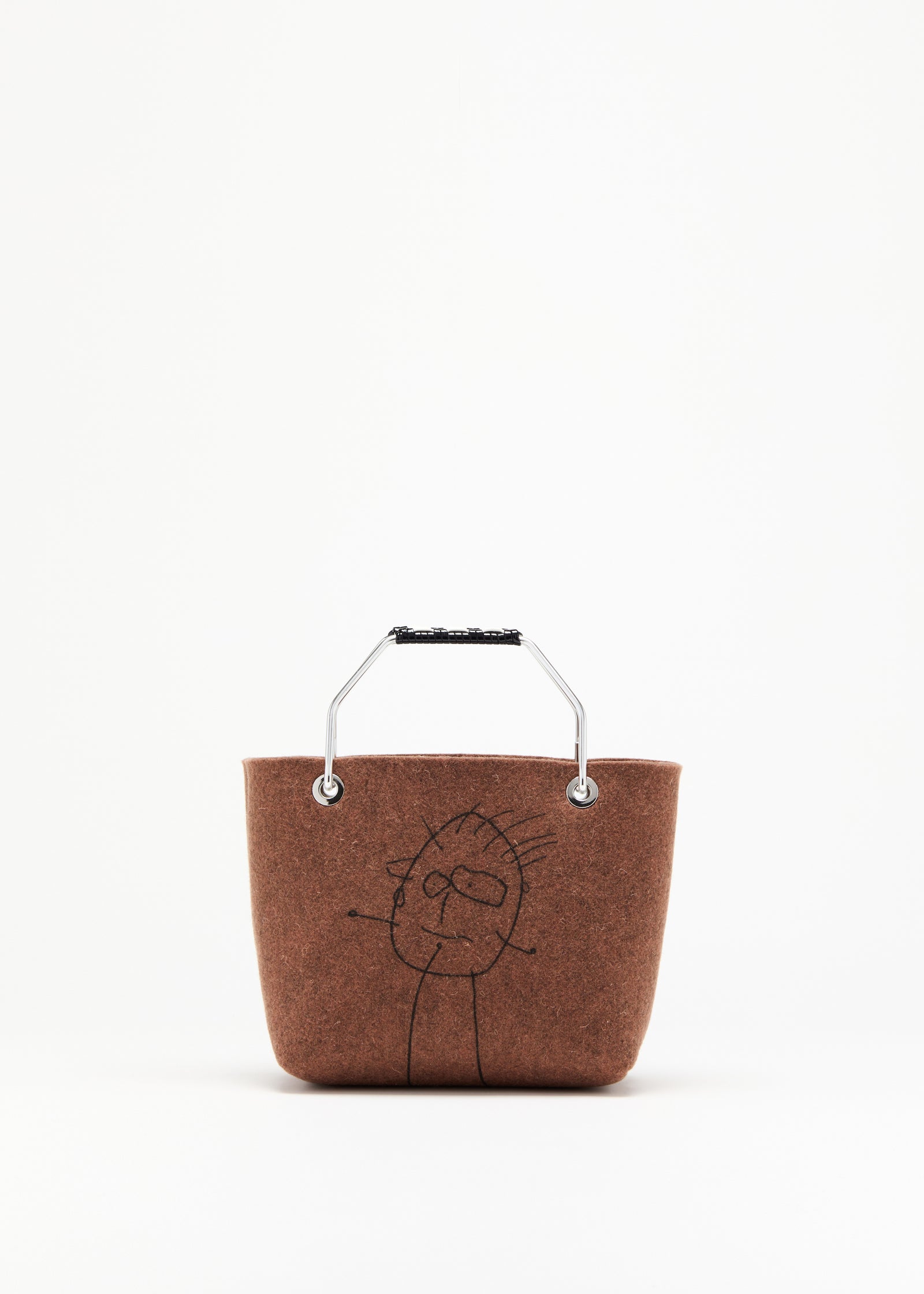 【10月下旬入荷】PILI AND BIANCA ウール フェルト ミニショッパーバッグ
