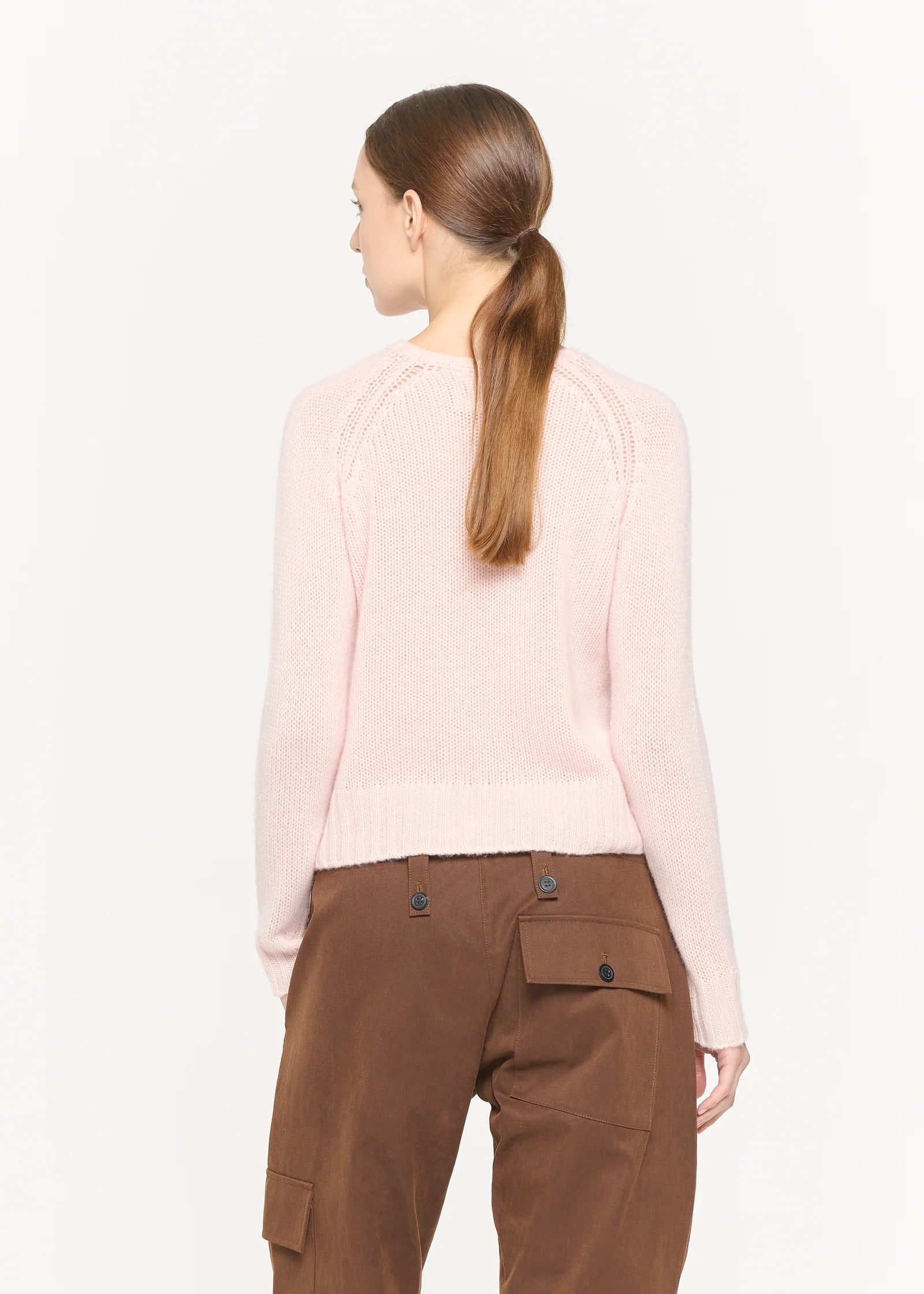 カシミア クルーネックニット