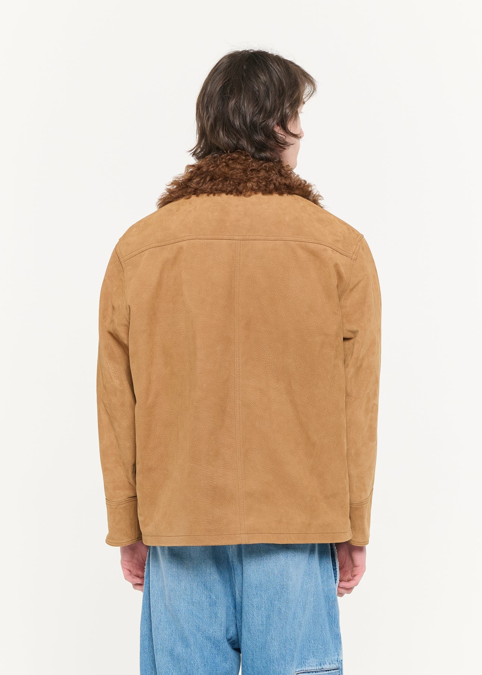 テクスチャーカーフレザージャケット